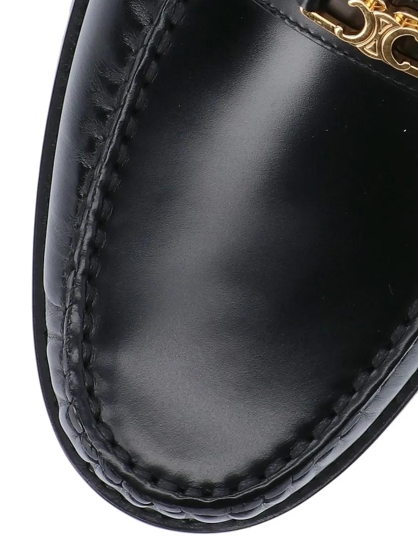 Thumbnail - Celine Loafer - "Triomphe" Loafers Black - Gr. 42,5 (EU) - in Schwarz - für Damen