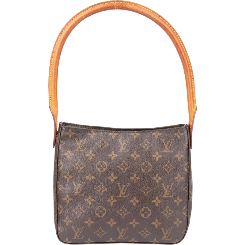 Louis Vuitton Schultertasche Louis Vuitton Canvas Monogram Looping MM Shoulder  braun