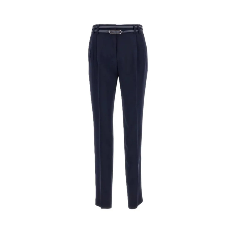 Max Mara  Gisella Tailored Trousers With Slim Fit Blue