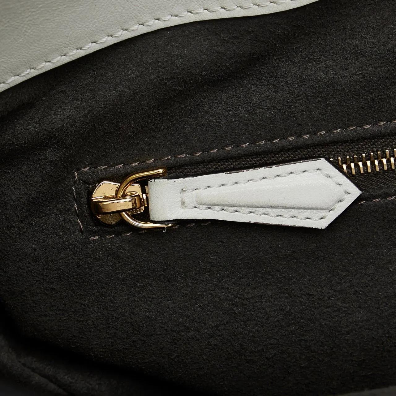 Fendi Hobo bags 2000-2010 Medium Glacier FF Tote in wit