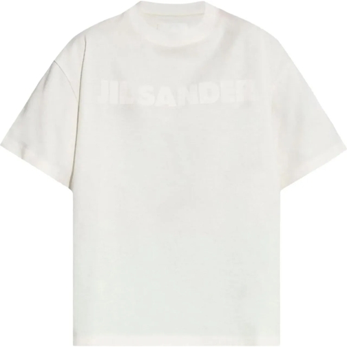 Jil Sander T-shirts Logo T-shirt Porcelain mehrfarbig