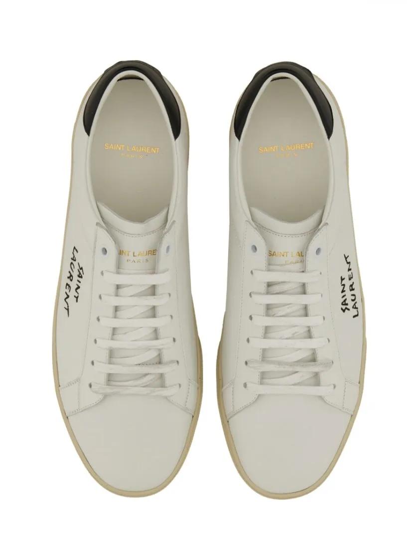 Thumbnail - Saint Laurent Low-Top Sneaker - "Court Sl/06" Sneakers - Gr. 39 (EU) - in Grau - für Damen