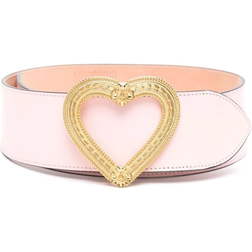 Moschino Ledergürtel Belts Pink rose