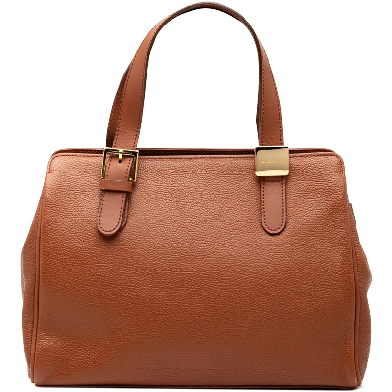 Burberry Tote Leather Handbag braun