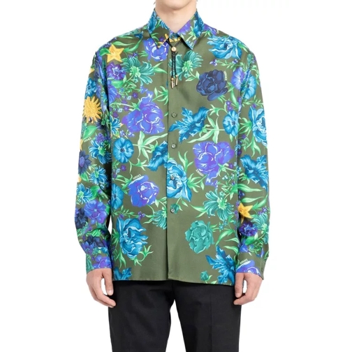 Versace Wildflower West Silk Shirt Multicolor 