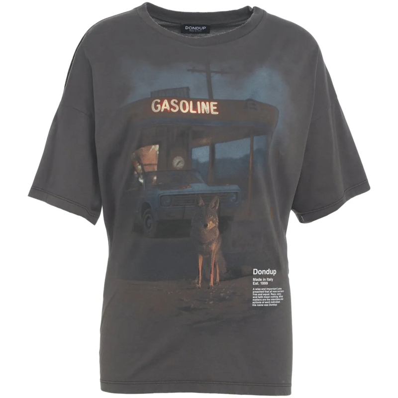 Dondup T-Shirt T-shirt with print grau