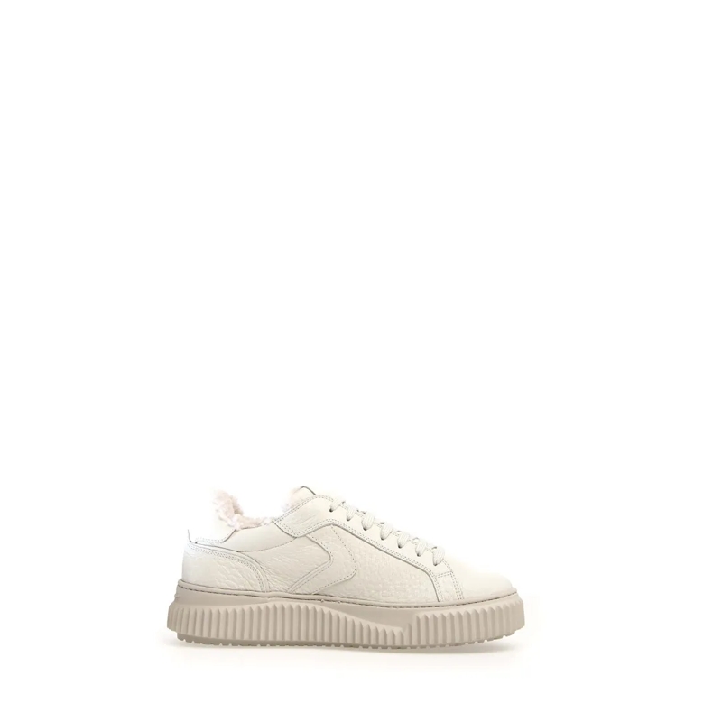 Voile Blanche Low-Top-Sneaker Calfskin Sneakers With Removable Insole And Ultra- White