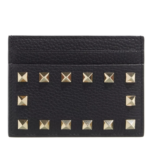 Valentino Garavani Rockstud Cardholder Wallet Leather Black Porte-cartes