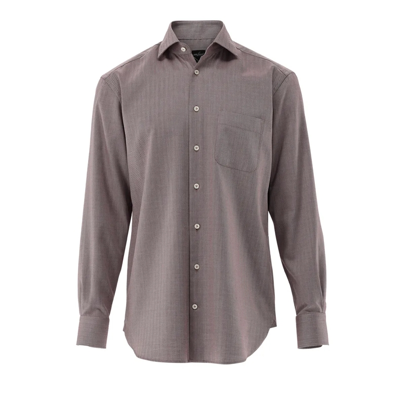 VAN LAACK Hemd Hemd Comfort Fit Dessiniert bordeaux