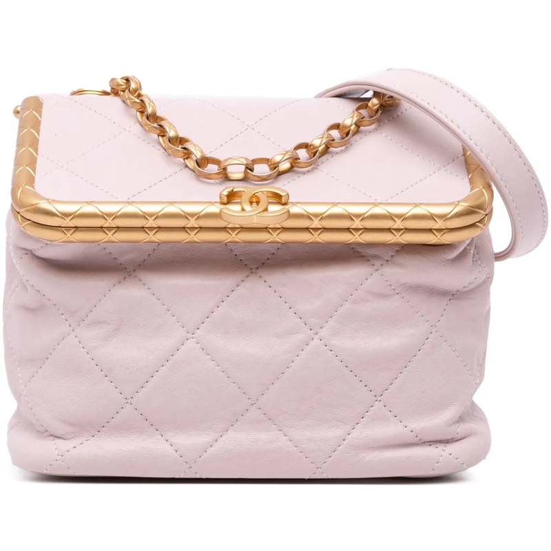 Chanel Fourre-tout Quilted Lambskin My Crush Vanity Bag rose