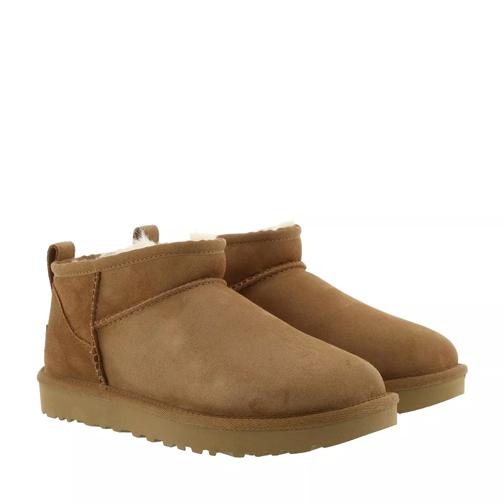 UGG W Classic Ultra Mini Chestnut Vinterkängor