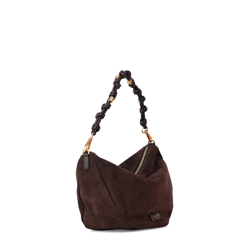 Gianni Chiarini Sac à bandoulière Tasche Cleo aus Veloursleder braun(Image 3)