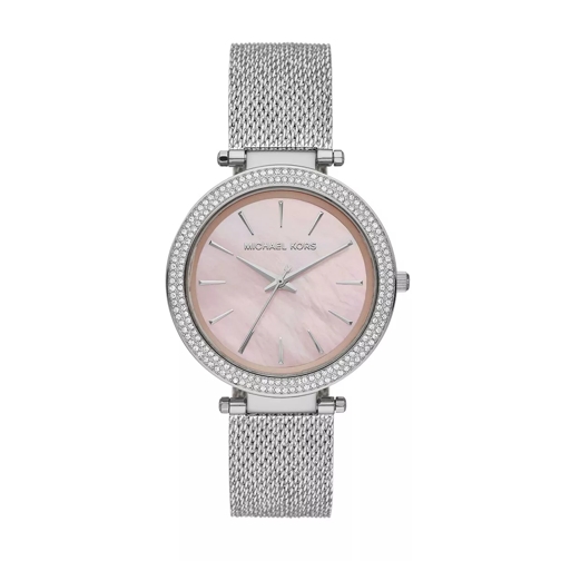 Michael Kors Darci Leather Watch Silver Dresswatch