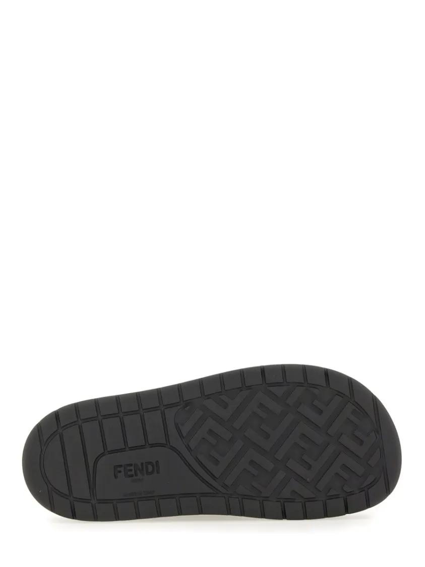 Thumbnail - Fendi Loafer - Black Slide Sandals - Gr. 7 - in Schwarz - für Damen