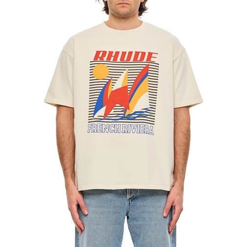 Rhude T-Shirts White Graphic Print T-Shirt White