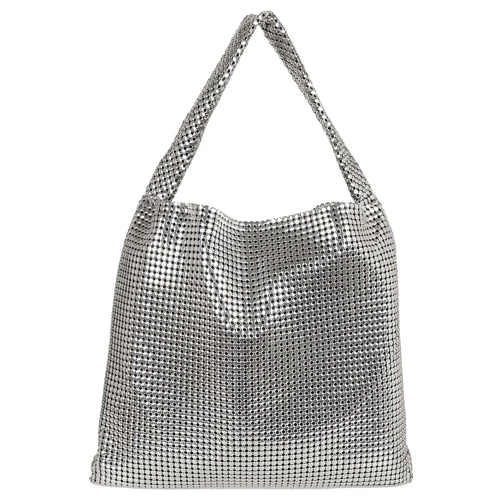 Paco Rabanne Schultertasche Metallic Mesh Panel Handbag With Leather Lining Metallic