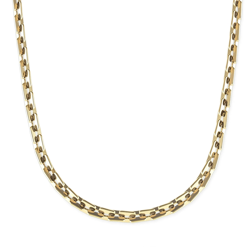 Copenhagen Mittellange Halskette Edelstahl Halskette - Edgy Necklace gold