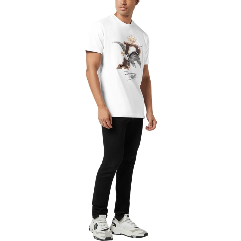Philipp Plein T-Shirt T-Shirt Round Neck Ss Eagle weiss(Image 4)