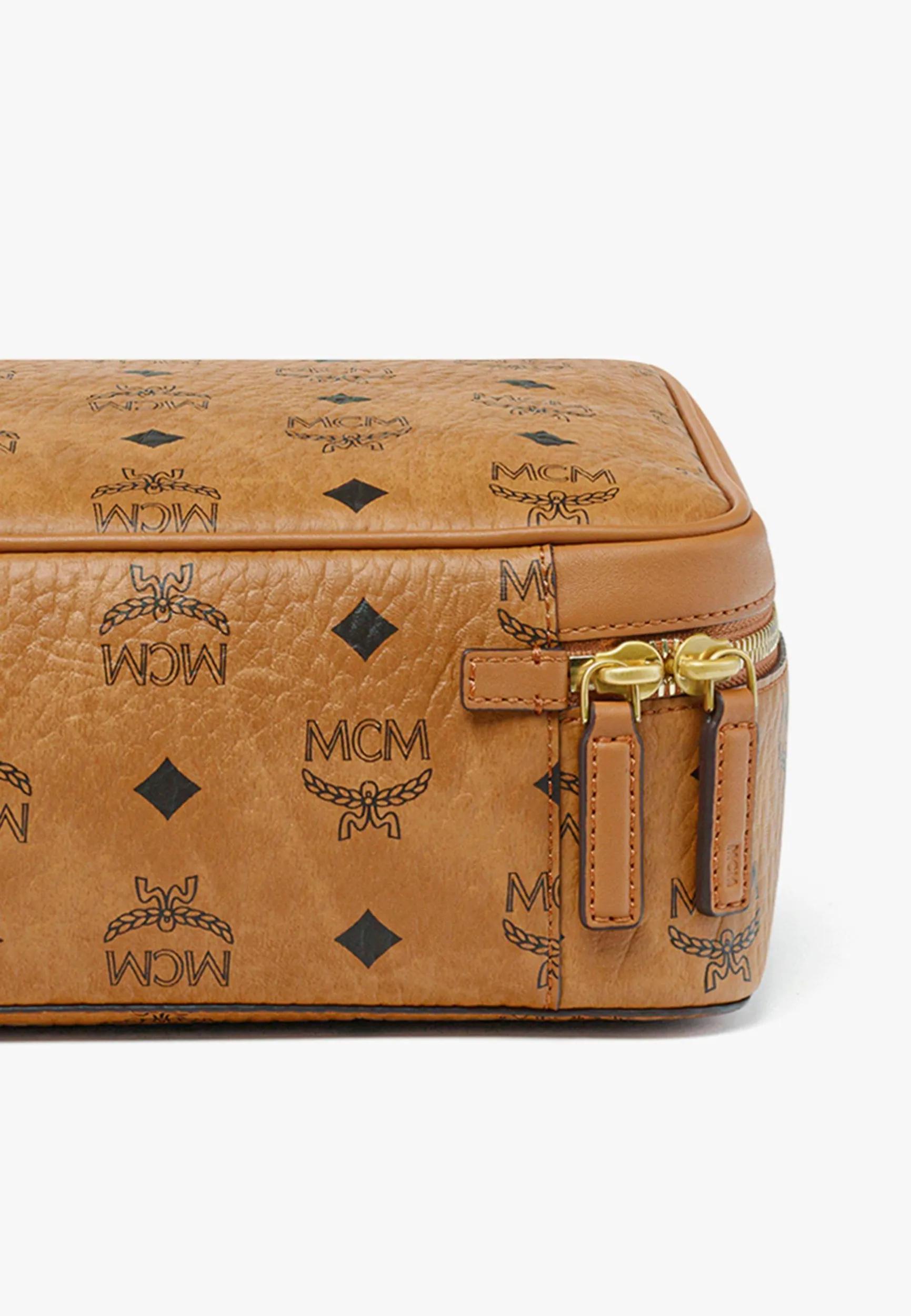 Thumbnail - MCM Kosmetiktaschen - Ottomar Reise-Etui in Visetos - Gr. unisize - in Braun - für Damen