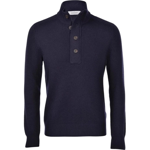 Gran Sasso Pullover Trui zip blau