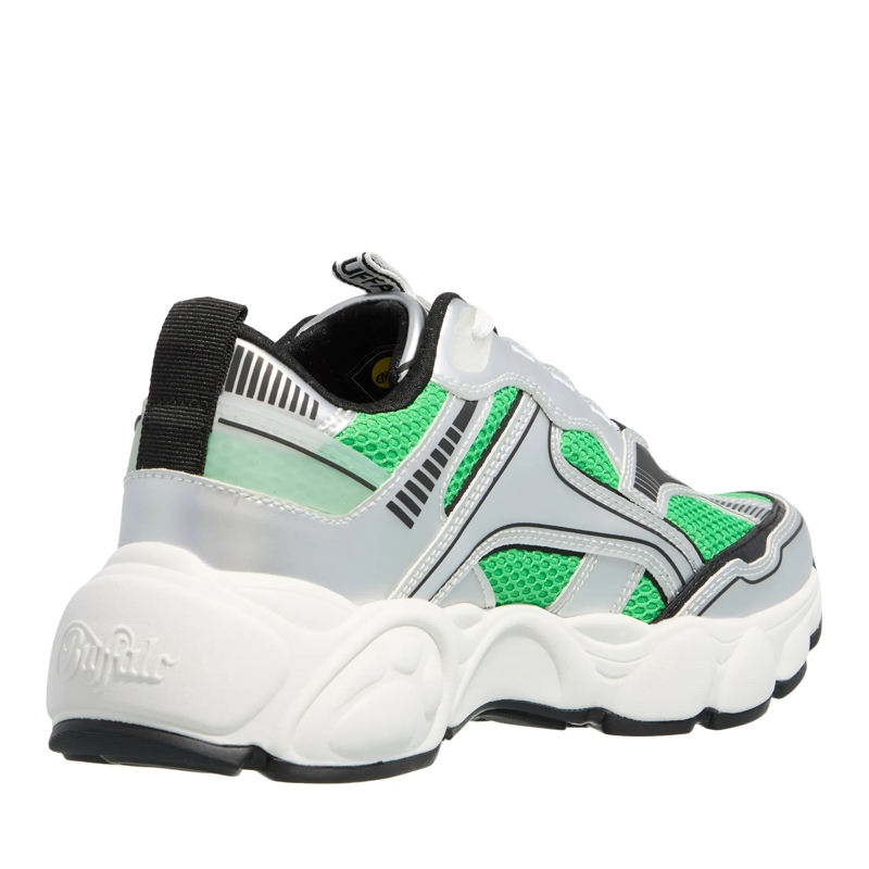 Buffalo Low-Top-Sneaker Cld Run Jog Silver/Black/Green(Image 3)
