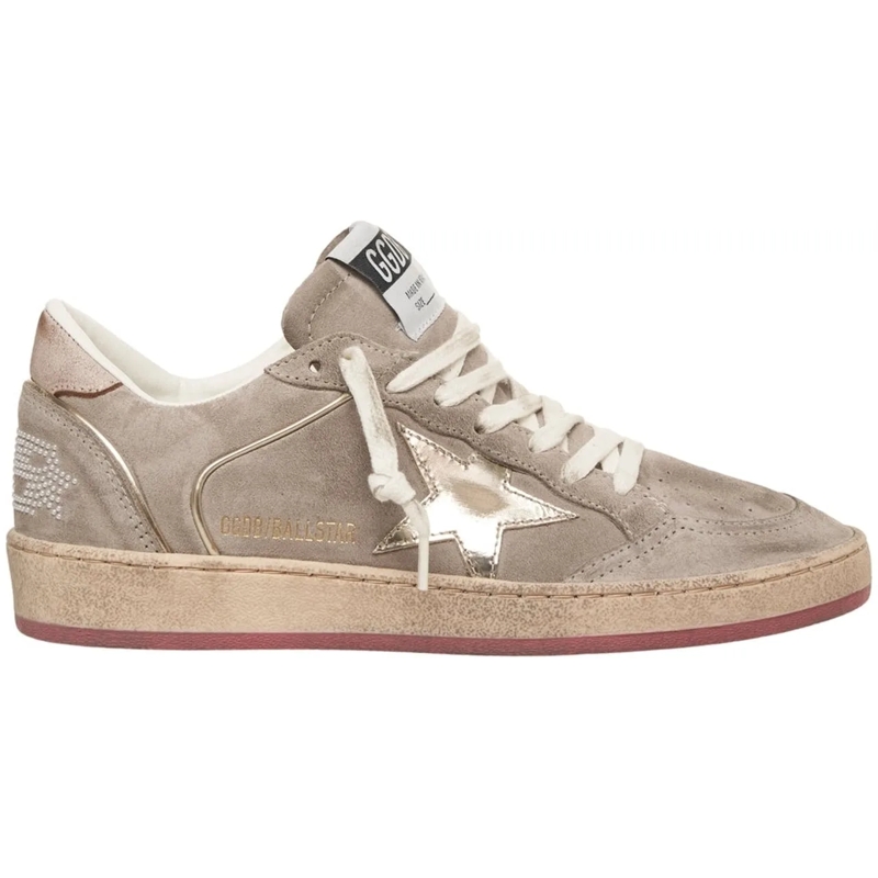 Golden Goose Low-Top-Sneaker Sneakers 'Ball Star Double Quarter' grau