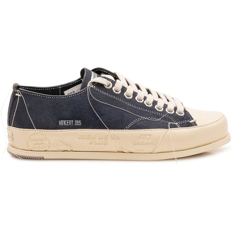 Premiata Low-Top-Sneaker Sneakers Vincent 015 con Lacci e Logo Laterale dunkelblau