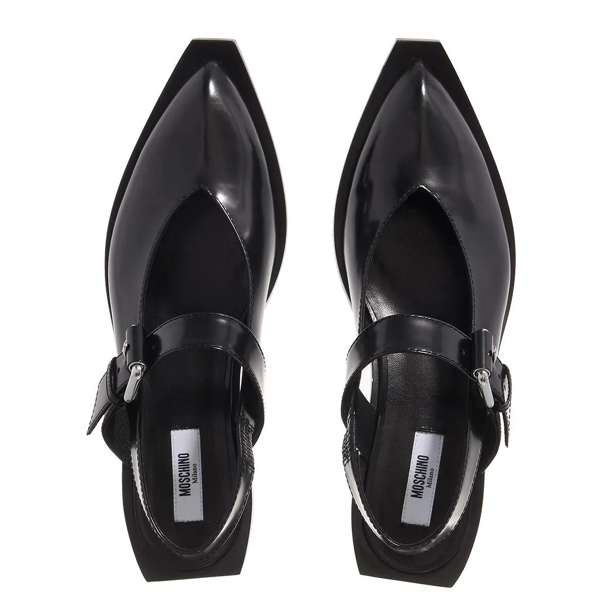 Thumbnail - Moschino Sandalen - Big Buckles - Gr. 38 (EU) - in Schwarz - für Damen
