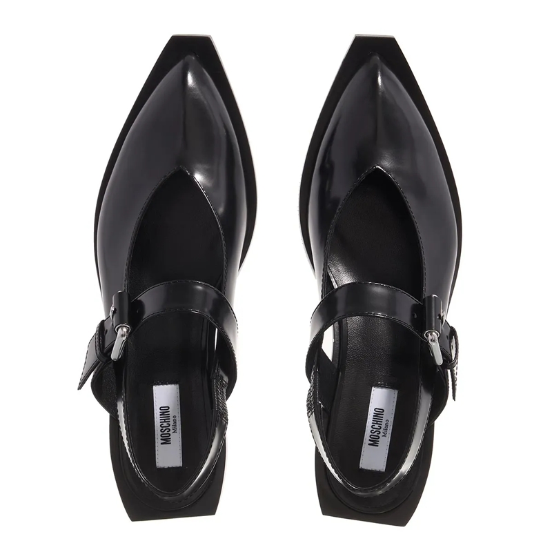Moschino Mary Janes Big Buckles Nero(Image 6)