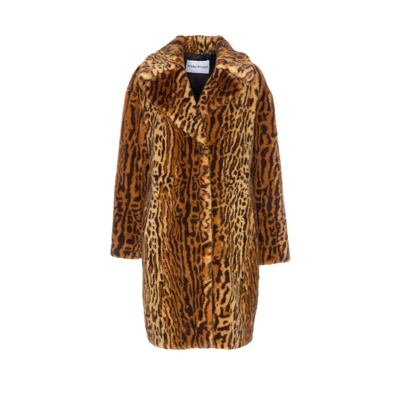 Stand Studio  Leo Camille Cocoon Coat Brown