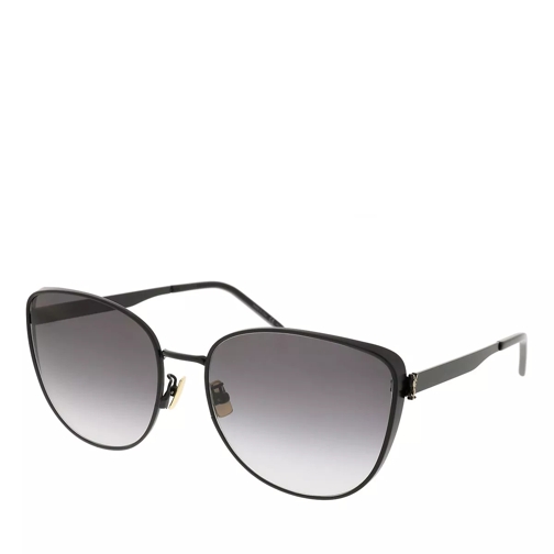 Saint Laurent SL M89-002 61 Sunglass Woman Metal Black-Black-Grey Sunglasses