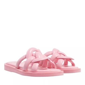 Coach Georgie Leather Sandal Flower Pink Slide