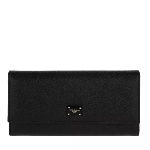 Dolce&Gabbana Dauphine Wallet Black Portemonnaie mit Überschlag