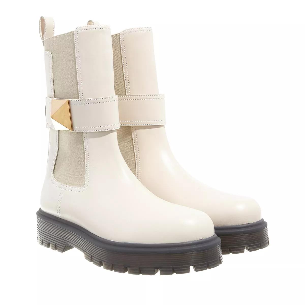 Valentino Garavani Boots & Stiefeletten - Boots - Gr. 35 (EU) - in Creme - für Damen