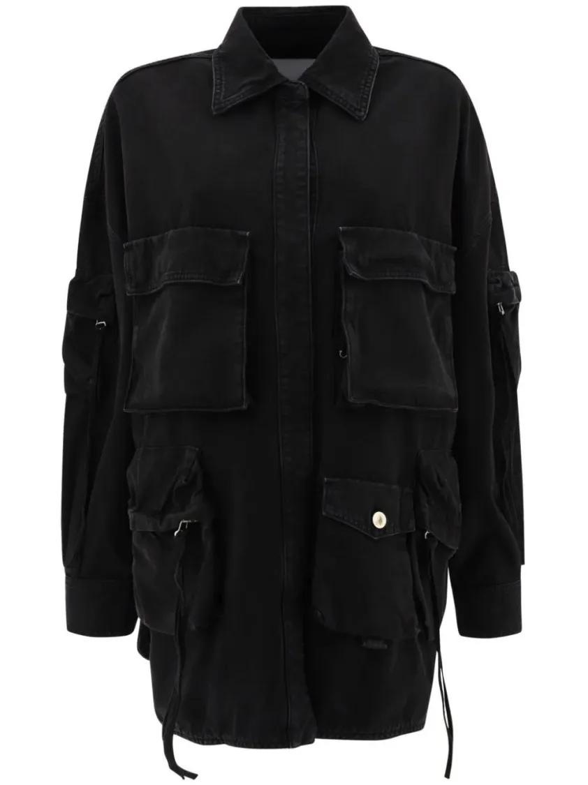 Thumbnail - The Attico - Fern Denim Jacket - Größe 38 - schwarz