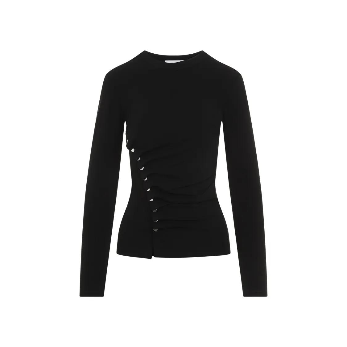 Paco Rabanne - Long Sleeves Top - Größe 36 - schwarz