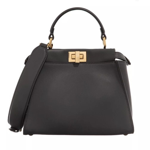Fendi Mini Peekaboo Nappa Dark Blue Antracite Cross body-väskor