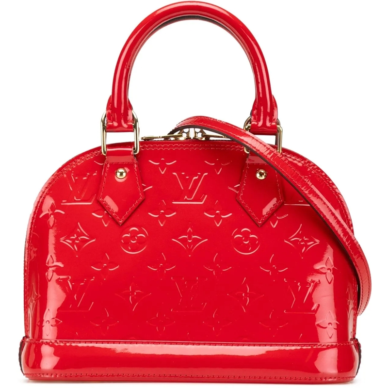 Louis Vuitton Sac à bandoulière Monogram Vernis Alma BB rot