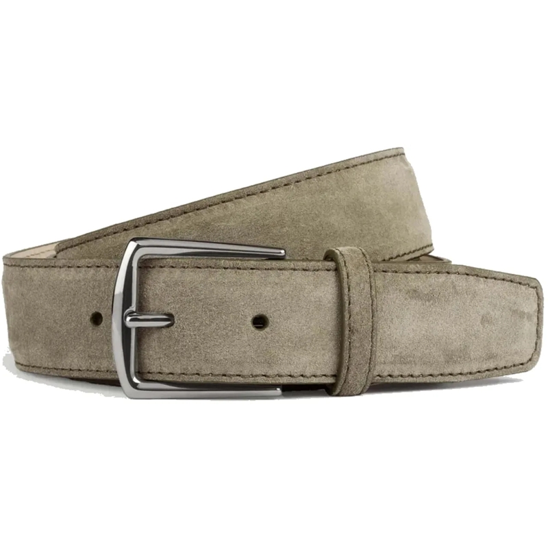 Aurélien Ceinture en cuir Belt Suede grün