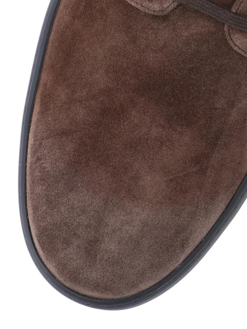 Thumbnail - Tod's Stiefel - Brown Suede Ankle Boots With Round Toe - Gr. 7 - in Braun - für Damen