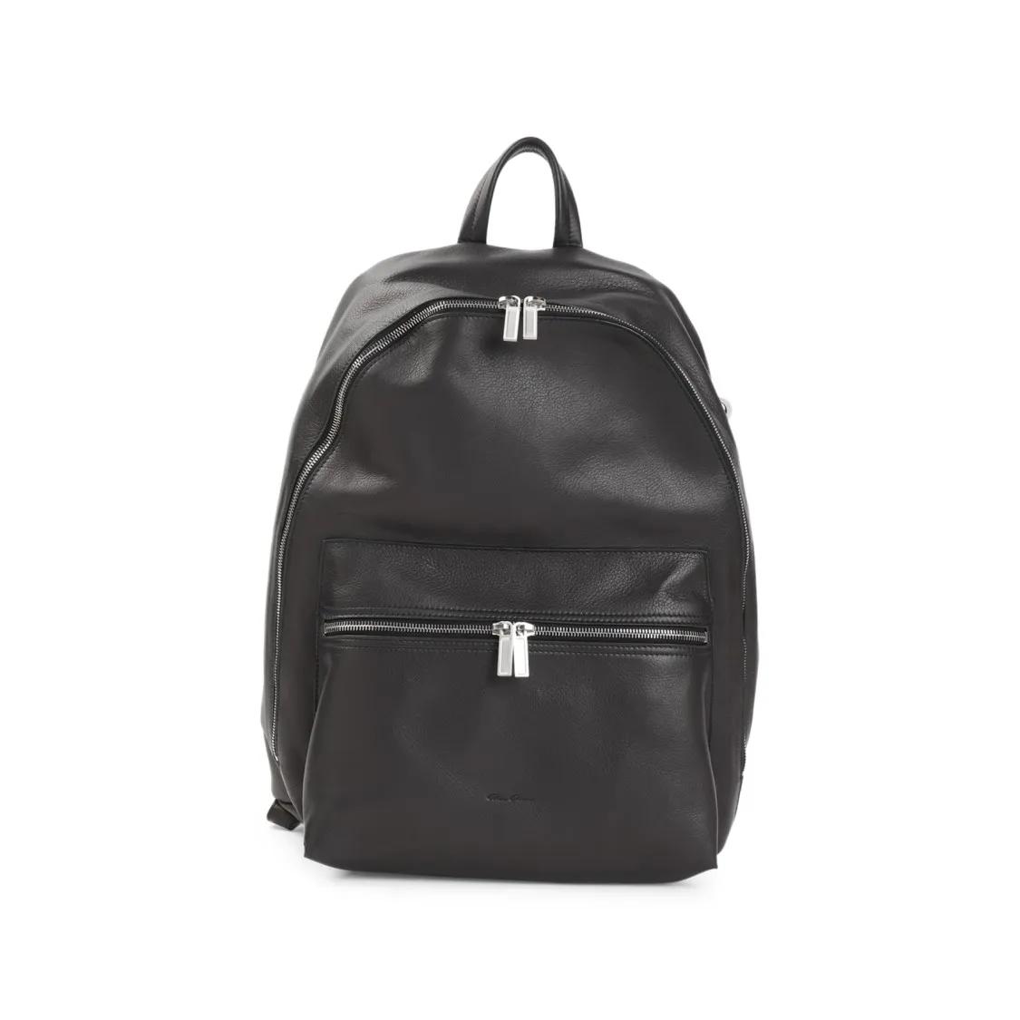 Rick Owens Rucksäcke - Leather Backpack - Gr. unisize - in Schwarz - für Damen