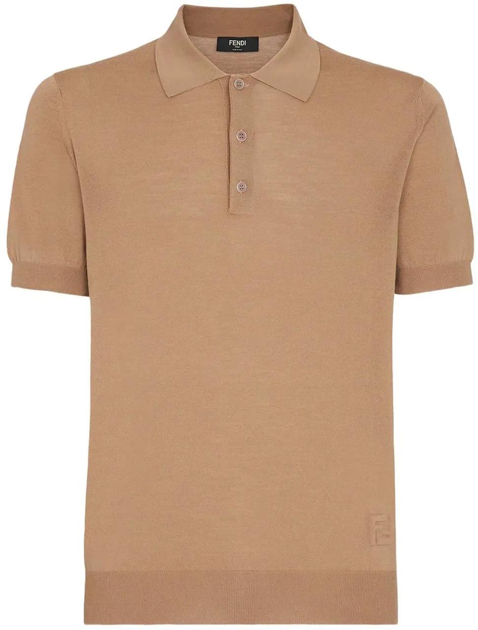 Thumbnail - Fendi - Fendi Wool Polo - Größe 48 - braun