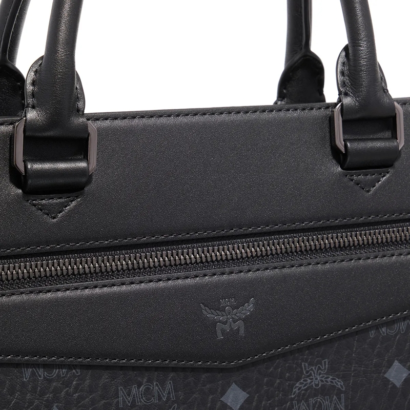 MCM Tote Diamond Vi Tote Lrg Bk Black(Image 5)