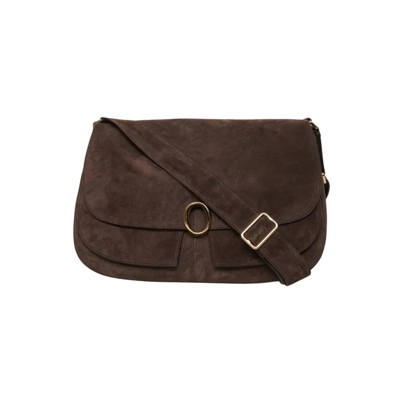 Orciani Schultertasche Suede Shoulder Bag Black