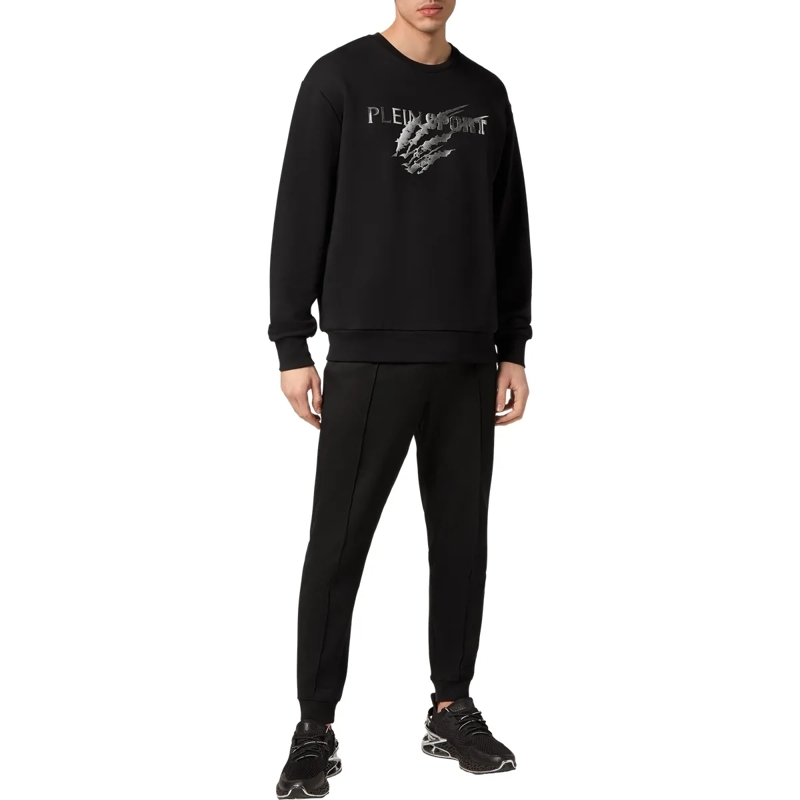 Plein Sport Top Sweatshirt Scratch schwarz(Image 4)