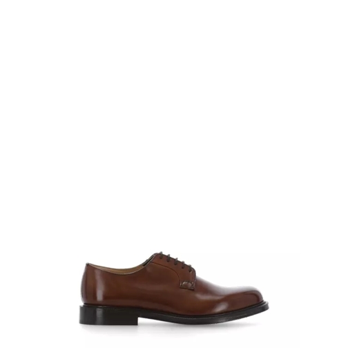 Church's Brown Smooth Leather Lace Ups Brown Mocassin