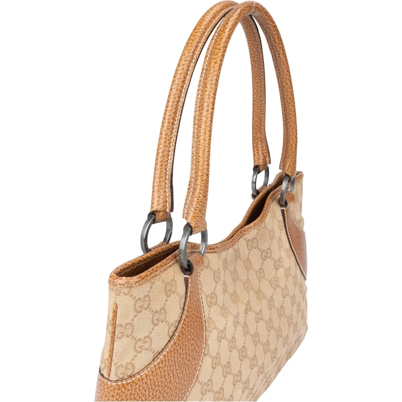 Gucci Schultertasche Gucci GG Monogram Handbag braun