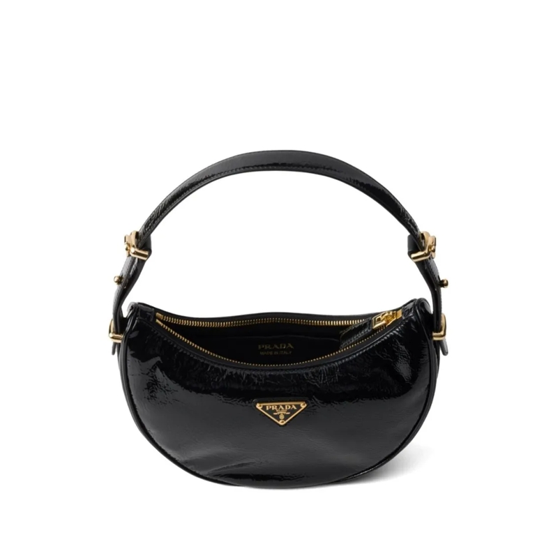 Prada Schultertasche Arqué Shoulder Bag Black