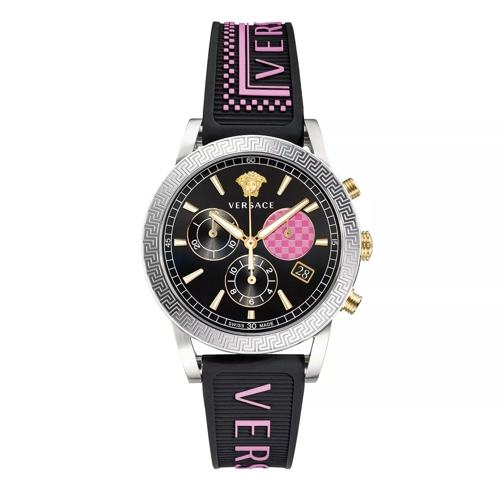 Versace Watch Sport Tech 40Mm Black Chronographe