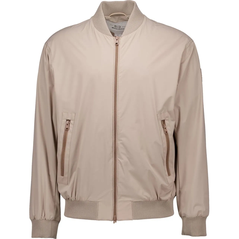 Woolrich Bomberjacke Woolrich Matt Bomberjacks Beige Cfwoou0893mrut3107 beige(Image 3)